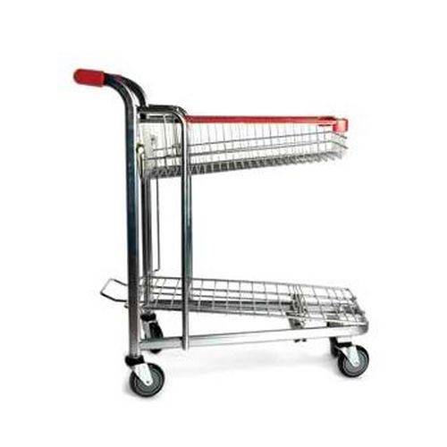 Тележка покупательская EKSI HDT30 300 кг, ZN, RD красная