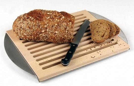 Доска (на подносе для крошек) для нарезки хлеба, 47х25.5см, дерево, WAS 1851470 Доска (на подносе для крошек) для нарезки хлеба, 47х25.5см, дерево, WAS 1851470