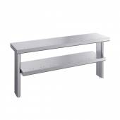 Полка 2-ярусная 1200х300х612мм П-2.1200-02 для мармитов линии Atesy (Ривьера) Полка 2-ярусная 1200х300х612мм П-2.1200-02 для мармитов линии Atesy (Ривьера)