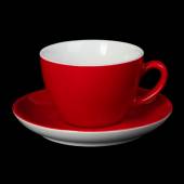 Чайная пара 320мл Corone Gusto красная фк1717