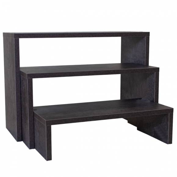 Горки для блюд ЛДСП+нерж RD1 набор 3-х уровневая Горки для блюд ЛДСП+нерж RD1 набор 3-х уровневая