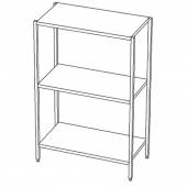 СТП3 стеллаж производственный 3 полки 1100*800*1500 СТП3 стеллаж производственный 3 полки 1100*800*1500