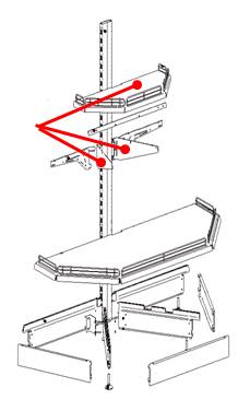 Комплект полки торцевой навесной 400 Н МХМ Купец 694535.083-01 Комплект полки торцевой навесной 400 Н МХМ Купец 694535.083-01