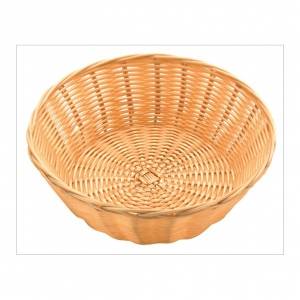 Корзина для хлеба круглая 200х70мм полиротанг бежевая SUNNEX (С03002) 95001192 55244