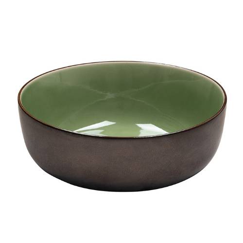Салатник «Сейдж»; фарфор; D=17см; зелен., бронз. «Кунстверк» HL248660 Салатник «Сейдж»; фарфор; D=17см; зелен., бронз. «Кунстверк» HL248660