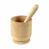 Ступка d=100 мм. h=105 мм. с пестиком 170 мм., дерево 