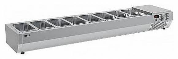 Витрина холодильная настольная для ингредиентов Carboma A40 SM 1,9 (8 GN1/3) Витрина холодильная настольная для ингредиентов Carboma A40 SM 1,9 (8 GN1/3)
