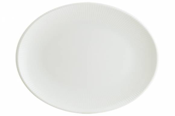 Блюдо овальное 310*240 мм. Ирис Белый, форма Мув Bonna IRSWHMOV31OV b
