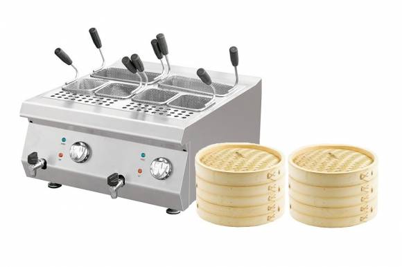 Макароноварка (паста-бойлер) серия 650 18л Kocateq 1M0CP1E ES с пароваркой 3Ф 7066 Макароноварка (паста-бойлер) серия 650 18л Kocateq 1M0CP1E ES с пароваркой 3Ф 7066