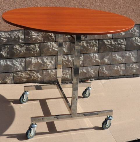 Тележка для РУМ-сервиса 920х800мм круглая РУМ1 орех Тележка для РУМ-сервиса 920х800мм круглая РУМ1 орех