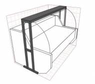 Торговая надстройка над витриной Нова 1.5 Торговая надстройка над витриной Нова 1.5