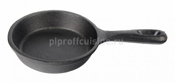 Сковорода чугунная порционная 130мм с ручкой P.L. 70M2S-12.7  /60/