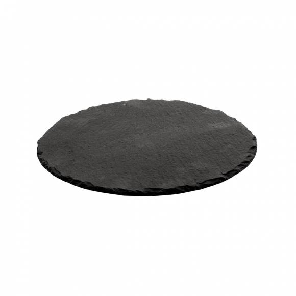 Блюдо,сланец,черное d=25*0,5 см P.L. Proff Cuisine MSL25