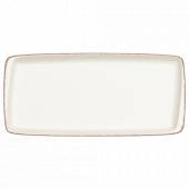Тарелка прямоугольная 34х16см фарфор Moove Retro Bonna E100MOV35DT b