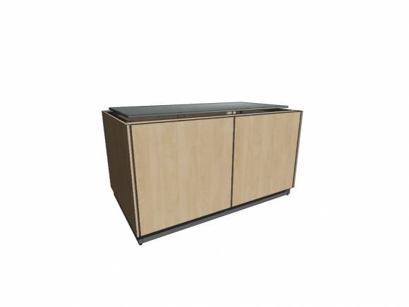 МОБ-Д-В-П 1600х900х860 серия RD1 Каркас с обшивкой ЛДСП, двери, полка, под встройку, пристеный