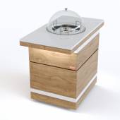 Прилавок диспенсер для тарелок тепловой островной RBN40HSI-СС ШС Filin 600x1100x860мм Прилавок диспенсер для тарелок тепловой островной RBN40HSI-СС ШС Filin 600x1100x860мм