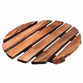 Подставка под горячее круглая 180мм  дерево коричневая B07-035/23-0089 04141522