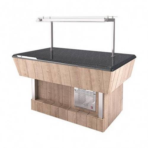 Прилавок холодильный с охлаждаемой кварц.поверх.(шведский стол островной) Refettorio RС53SP Прилавок холодильный с охлаждаемой кварц.поверх.(шведский стол островной) Refettorio RС53SP