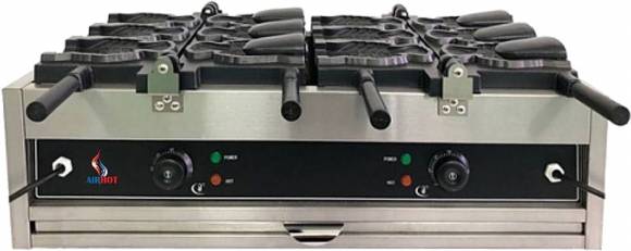 Вафельница Airhot WBFT-6 для японских вафель "Рыбки" 6шт. Вафельница Airhot WBFT-6 для японских вафель "Рыбки" 6шт.