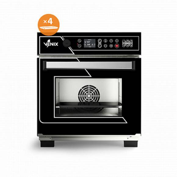 Высокоскоростная печь Radax Venix SPZLR0FER00 BLACK с комплектом для выпечки пиццы