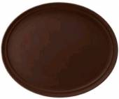 Поднос овальный 73,5х60см прорезинованный коричн. MGSteel 2900CTBr. Поднос овальный 73,5х60см прорезинованный коричн. MGSteel 2900CTBr.