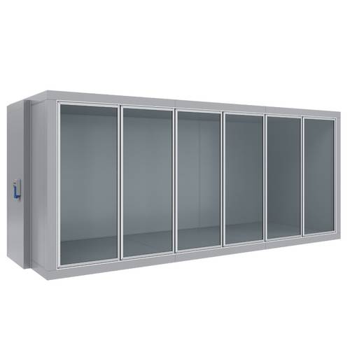 Камера холодильная со стеклянным фронтом Polair КХН-11,44 СФ 4835х1360х2200 шесть дверей Х7 Камера холодильная со стеклянным фронтом Polair КХН-11,44 СФ 4835х1360х2200 шесть дверей Х7