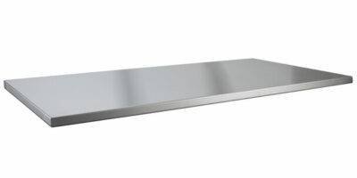 Столешница 1000*580*40 с бортом, нерж.сталь, техно