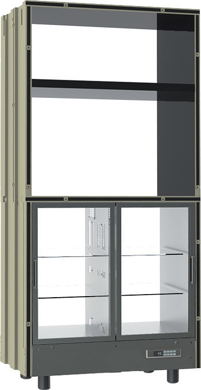 Модули витрин для колбас Parete Vino EXPO (Италия) комбинированные